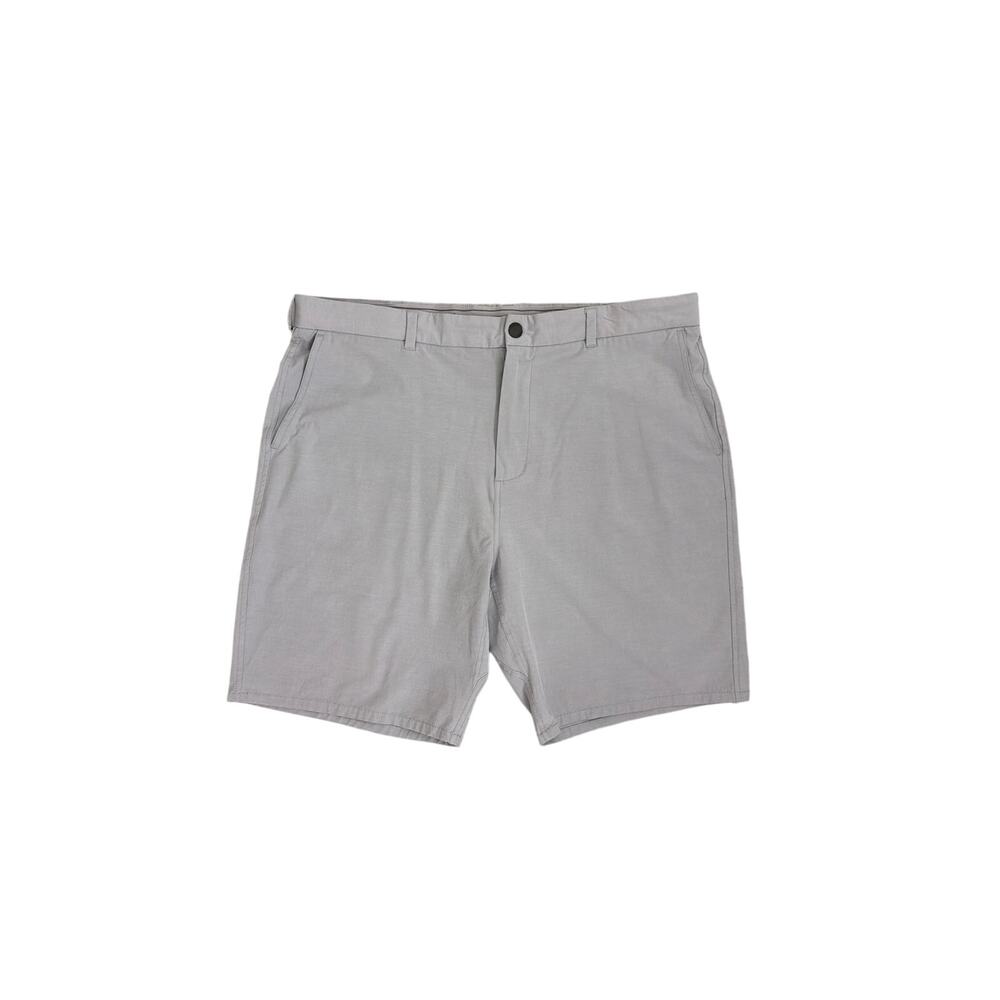 Johnnie-O Calcutta Gray Dri-Fit Performance Golf Athletic Chino Shorts Size 40